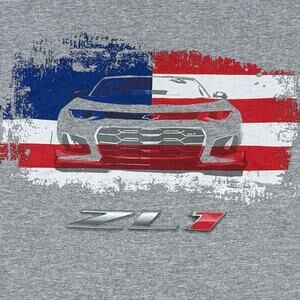 CHEVROLET CHEVY CAMARO ZL1 USA FLAG T-SHIRT XL RARE COOL Y2K 90'S CAR AUTO VTG